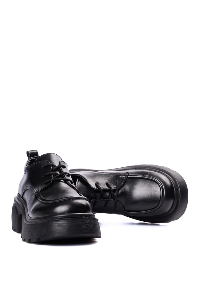 Divamod 2650 Siyah Kadın Loafer Ayakkabı