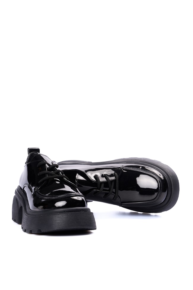 Divamod 2650 Siyah Rgn Kadın Loafer Ayakkabı