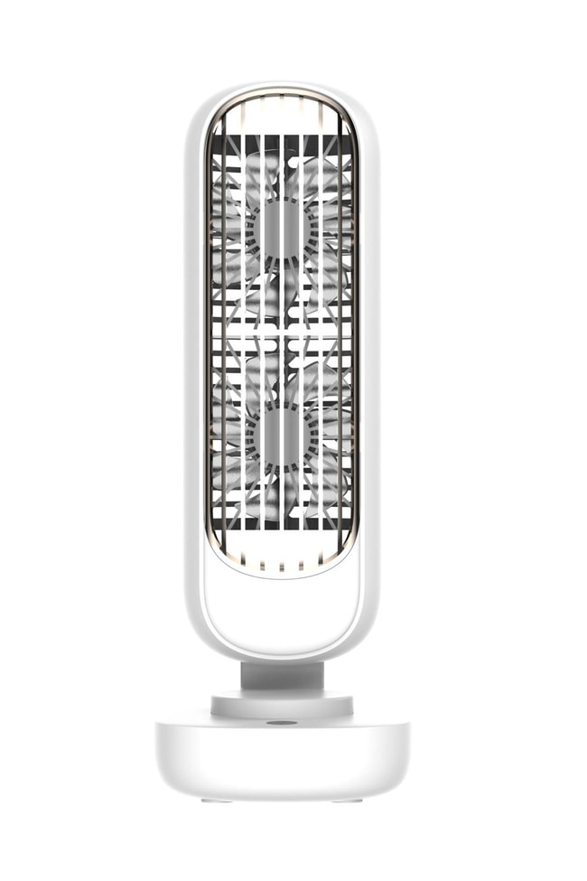 DLC Usb Şarjlı Vantilatör Çift Fan Beyaz Masaüstü (TSF-T19)