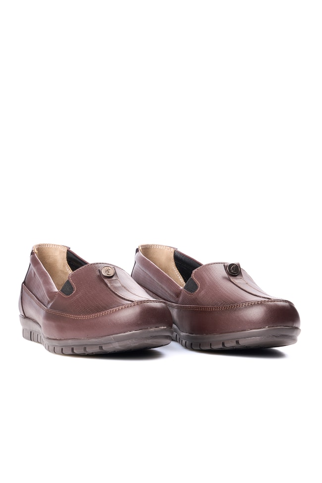 Edik M184 Kahverengi Kadın Comfort Ayakkabı