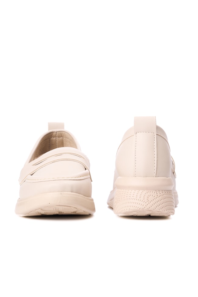 Elmisa 058 Bej Kadın Loafer Ayakkabı