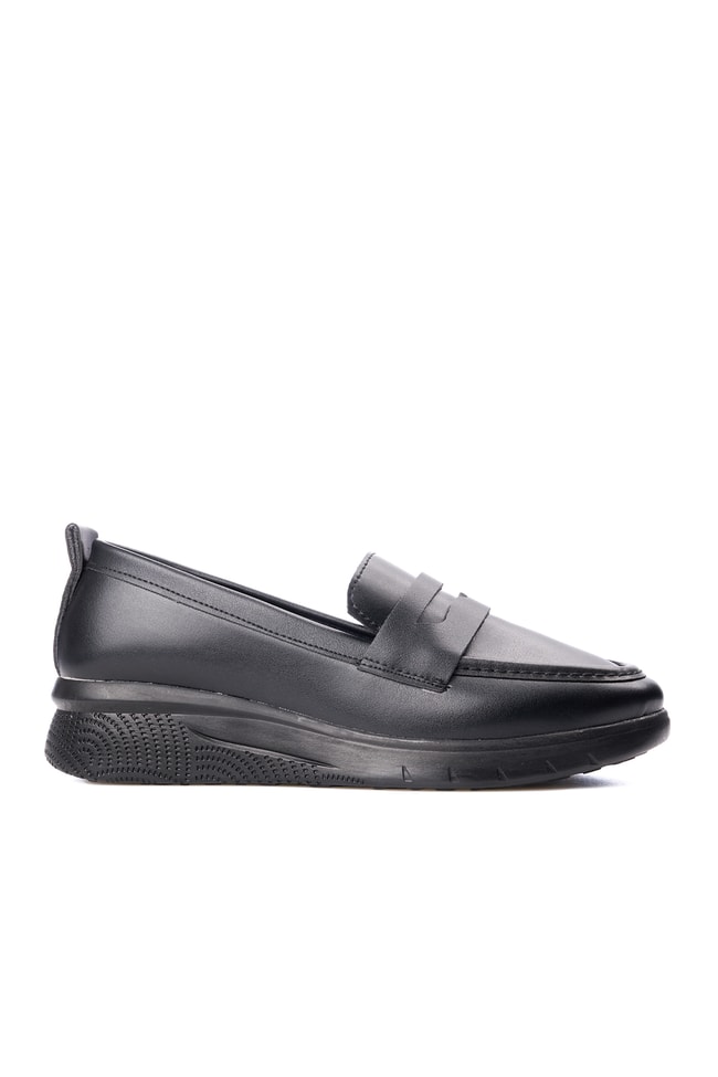 Elmisa 058 Siyah Kadın Loafer Ayakkabı