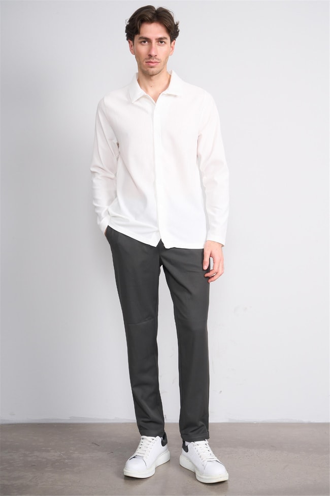 Erpant 13 Füme Erkek Gabardin Jogger Pantolon