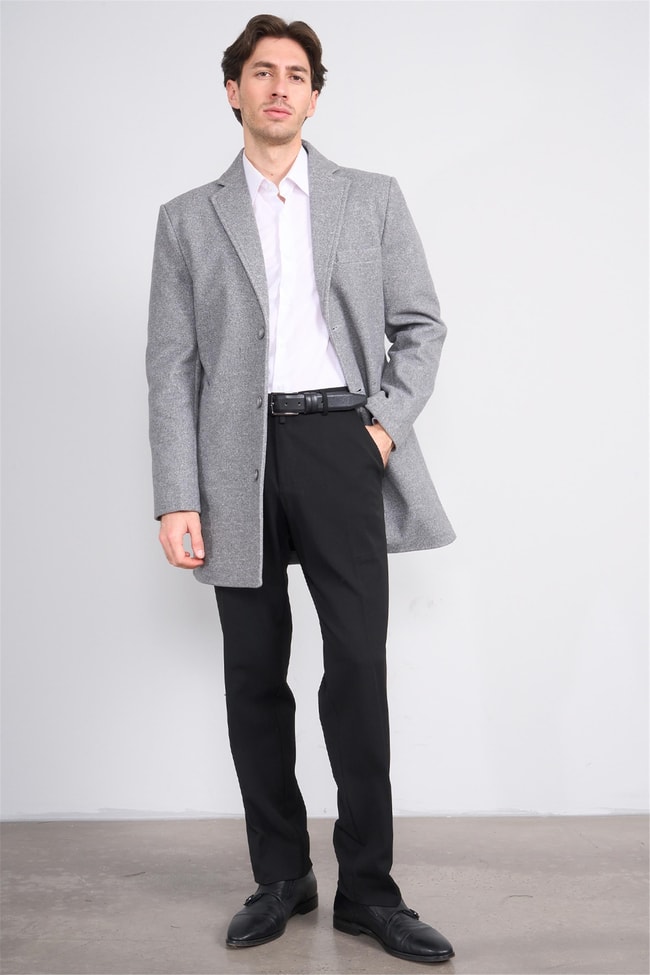 Erpant 8 Siyah Erkek Poliviskon Gabardin Regular Pantolon