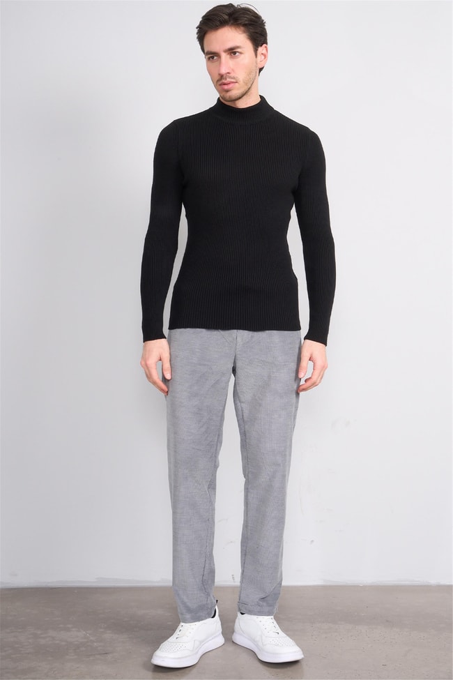 Erpant Normal Kalıp Gri Jogger Pantolon