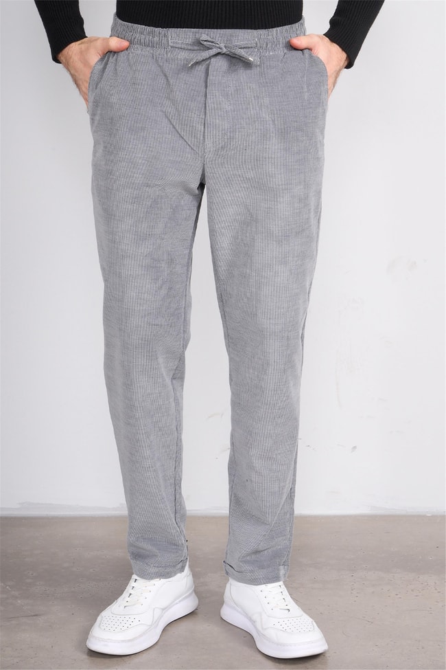 Erpant Normal Kalıp Gri Jogger Pantolon