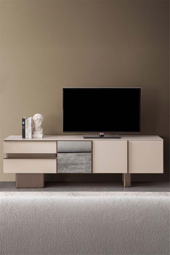 Eymense Zen Modern Tv Sehpası Krem