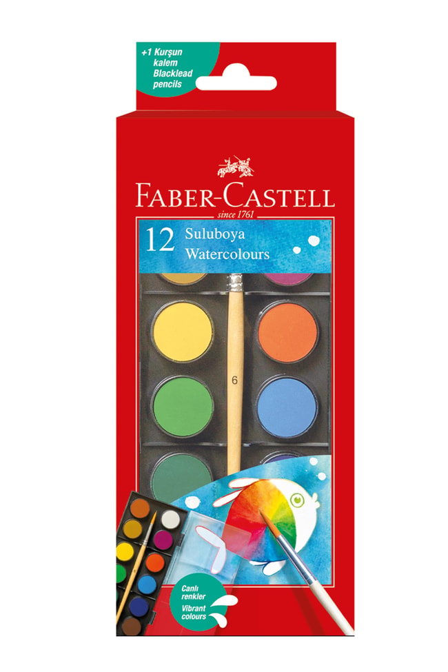 Faber Castell 15130 Bls Suluboya 12Lı Kucuk Boy Set