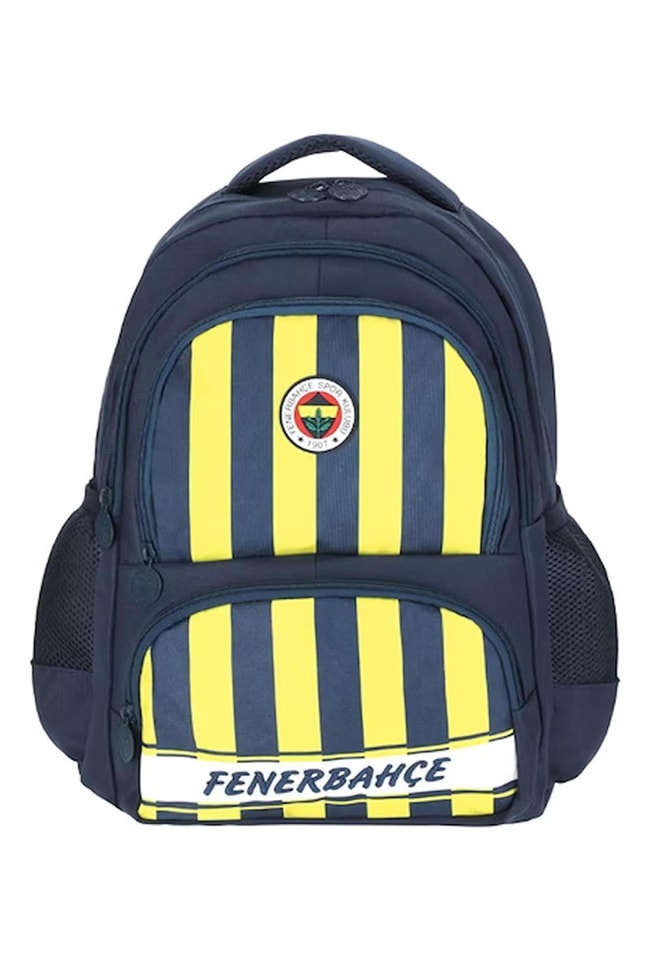 Fenerbahce 25739 Nakış Detaylı Çubuklu Okul Çantası