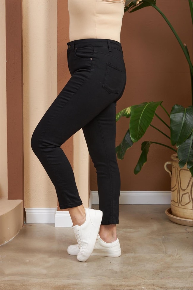 Golbası K26 1492 1 Sıyah Kadın Kot Pantolon