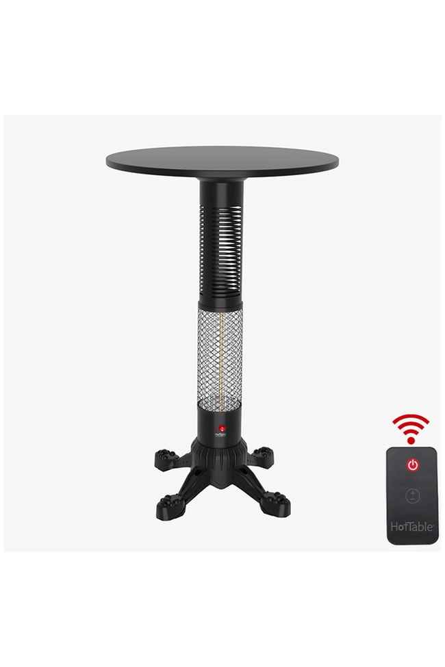 Hottable Bar / Bistro Isıtıcılı Masa Ayağı Tekno Pub Plus 2000 Watt (Manuel ve U.Kumandalı 5 kademe Isı Ayarı - 7000 Saat Lamba Ömrü)