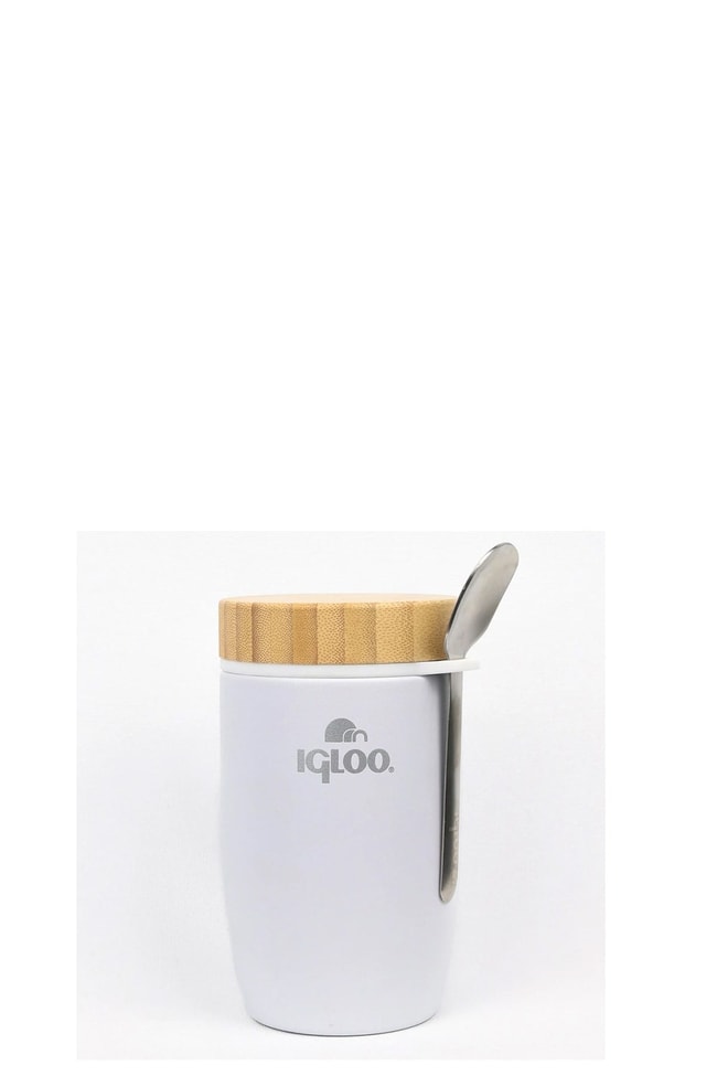 Igloo Bamboo Yemek Termosu 500ml-BEYAZ