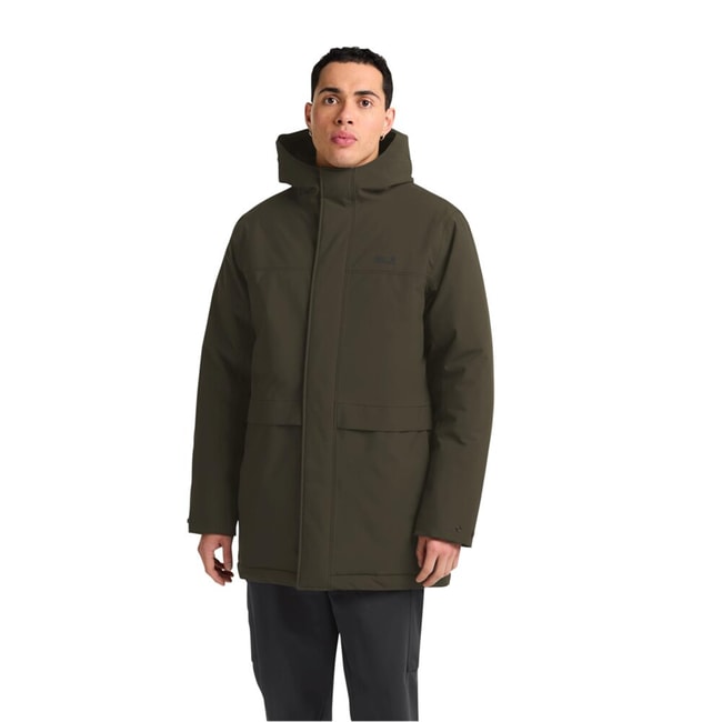 Jack Wolfskın A65022-E0205 Obsıdıan Moss Cold Camp Coat M Erkek Outdoor Mont