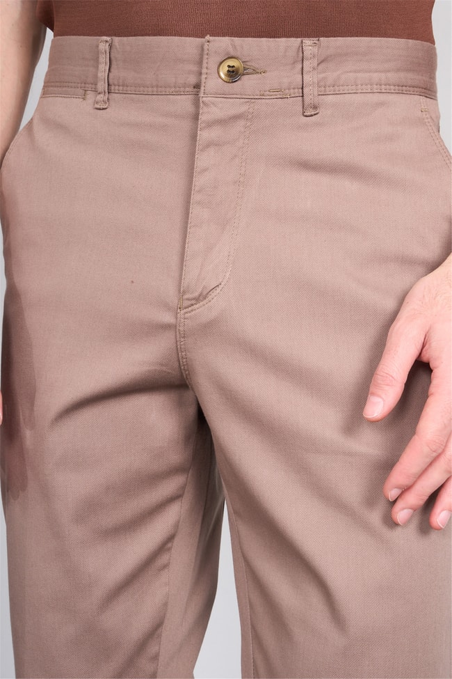 Kagi Y26 Toledo Keten Pantolon Kahverengi