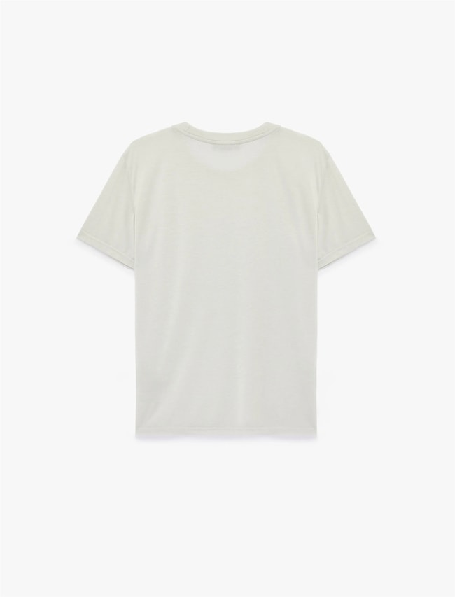 Koton 6Sam10476Mk 024 Grı Erkek Jersey Kısa Kollu Basıc T-Shırt