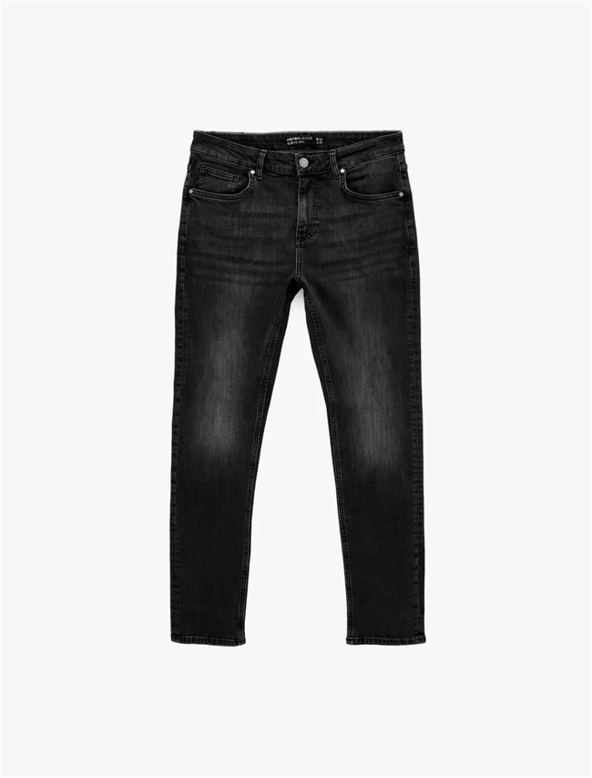 Koton 6Sam40004Nd 999 Sıyah Erkek Denım Pantolon