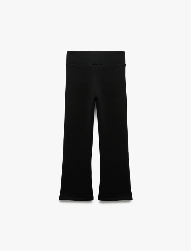 Koton K26 6Wkg40097Ak 999 Sıyah Kız Cocuk Pamuk Jersey Pantolon