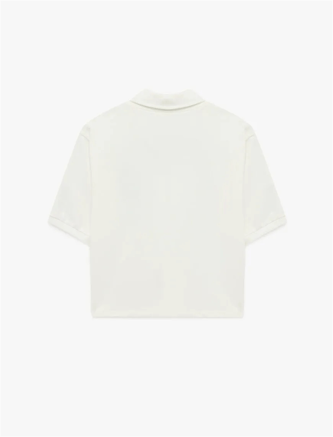 Koton Y26 6Sal10041Ik 010 Ekru Kadın Jersey Kısa Kol T-shirt