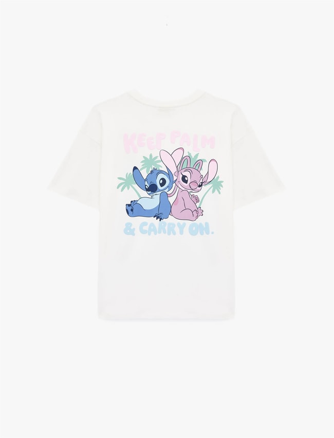 Koton Y26 6Sal10110Ik 010 Ekru Kadın Jersey Kısa Kol T-shirt