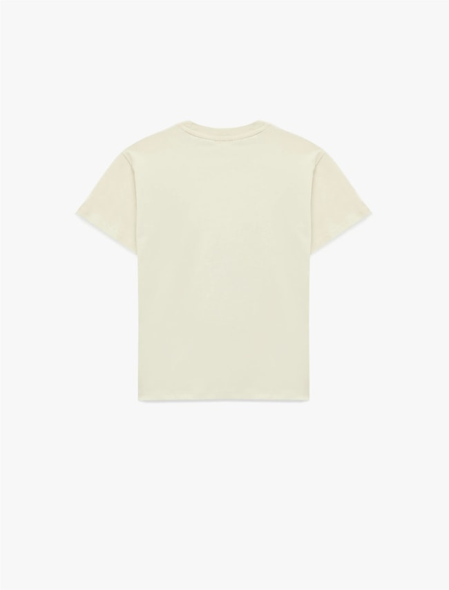 Koton Y26 6Skb10100Tk 010 Ekru Erkek Çocuk Jersey Kısa Kol T-Shirt
