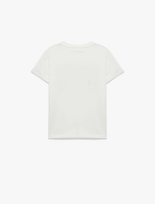 Koton Y26 6Skb10151Tk 010 Ekru Erkek Çocuk Jersey Kısa Kol T-Shirt