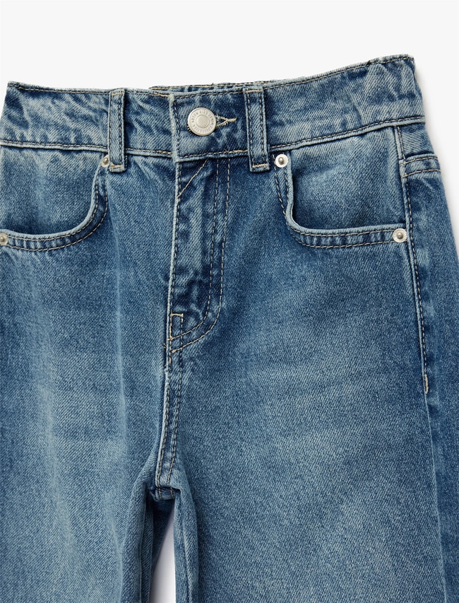 Koton Y26 6Skb40008Td Mıd Orta İndigo Erkek Çocuk Denim Pantolon