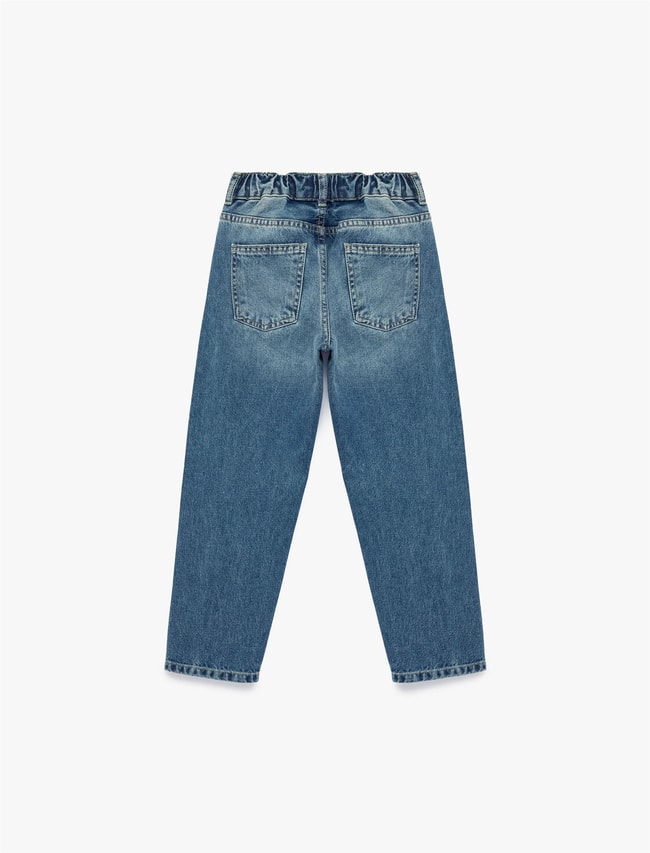 Koton Y26 6Skb40008Td Mıd Orta İndigo Erkek Çocuk Denim Pantolon