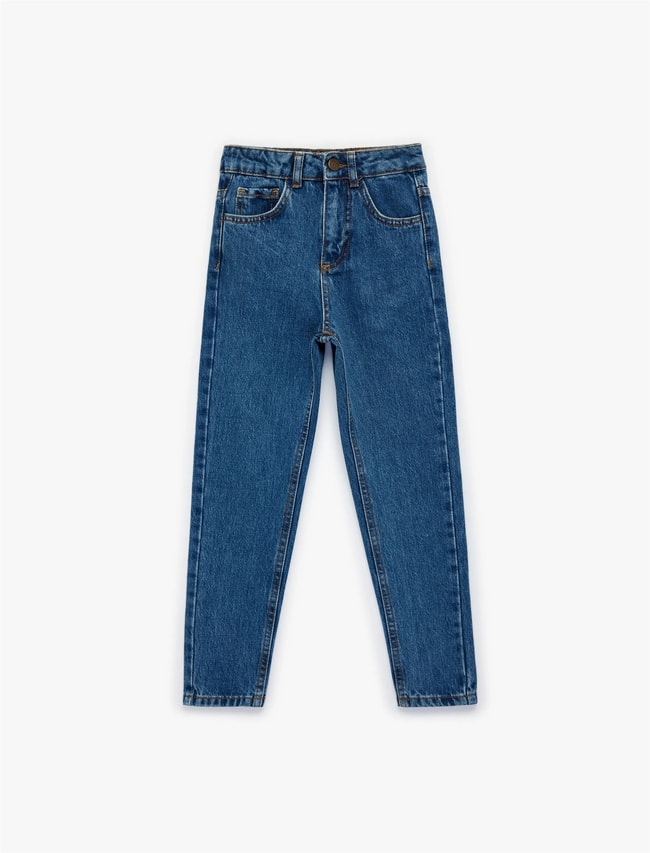 Koton Y26 6Skb40010Td Dın Dark İndigo Erkek Çocuk Denim Pantolon