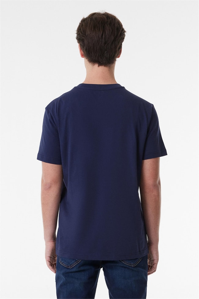 Lee L60Ufq35 335 Navy Erkek Regular Kısa Kollu Sıfır Yaka T-Shirt