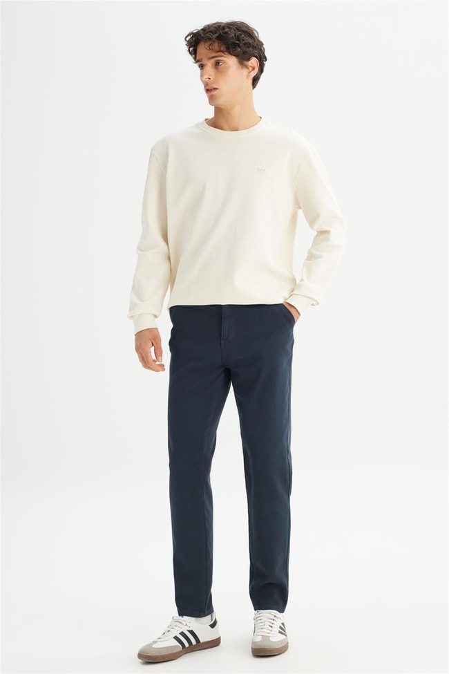 Lee Lm0400001 003 Anthracıte Erkek Regular Normal Bel Dar Paca Orme Chıno Jogger Pantolon