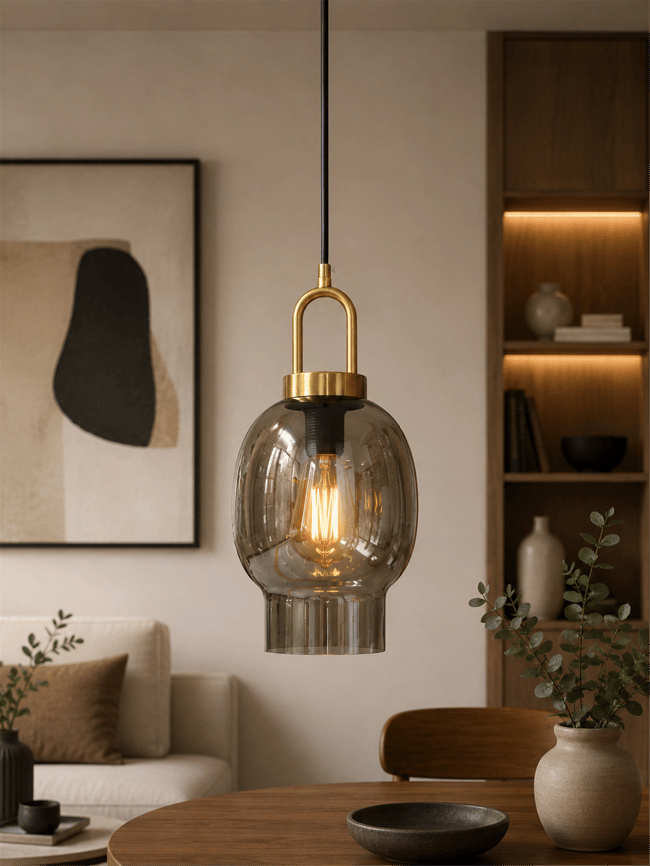 Lumexx Aura Tekli Füme Camlı Eskitme Sarkıt 9096-2