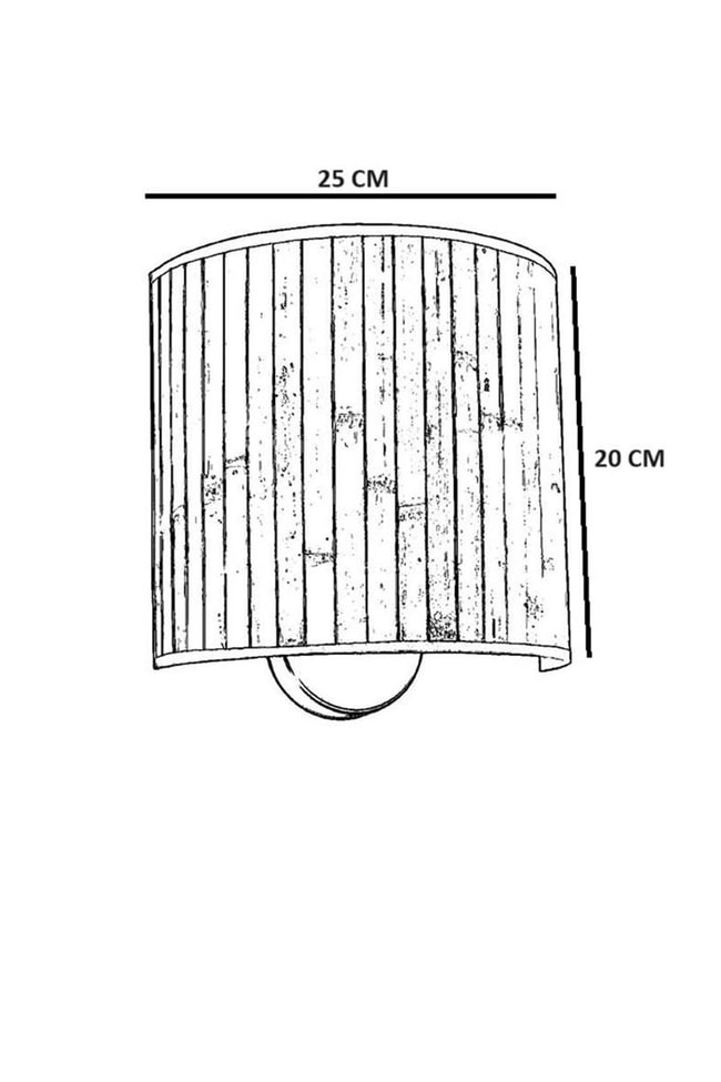 Lumexx Bambu 05 Abajurlu Oval Aplik