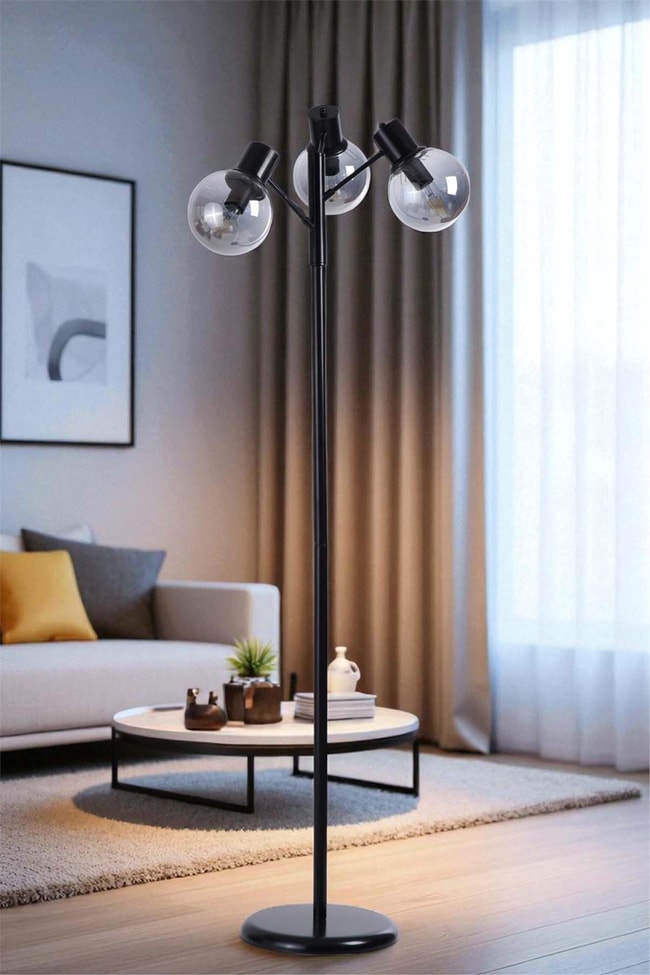 Lumexx Safir 3 Lü Siyah Lambader Füme Camlı