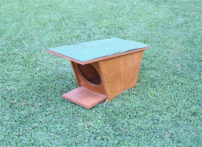 Mandu Ahşap Mini Kedi Evi (Yeni Doğan Evi)-Mnd215