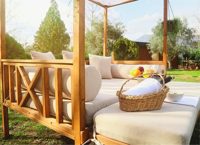 Mandu Exculısıve Ahşap Bahçe Yatağı-Sg03 (Daybed)