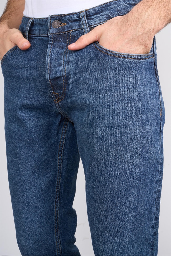 Mareteks 1124-C04-Napolı D.Blue Zkb. Erkek Denım Pantolon