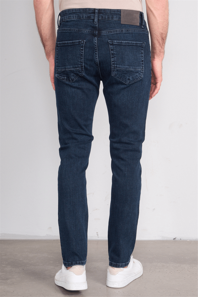 Mareteks 1135-C64-Napolı Blue Black Zkb. Erkek Denım Pantolon