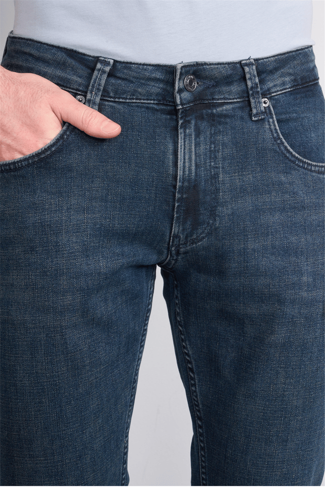 Mareteks 2213-C58-Parma Blue Hakı Zkb. Erkek Denım Pantolon