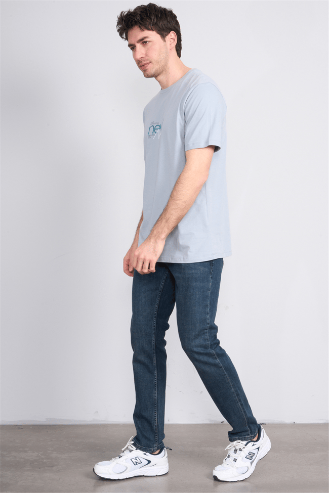 Mareteks 2213-C58-Parma Blue Hakı Zkb. Erkek Denım Pantolon
