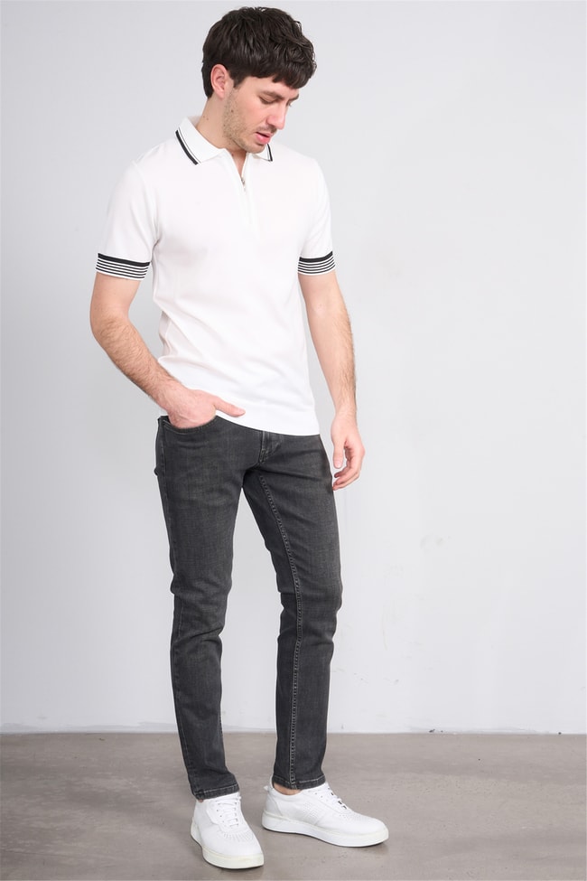 Mareteks 2213-C59-Parma Black Green Zkb. Erkek Denım Pantolon