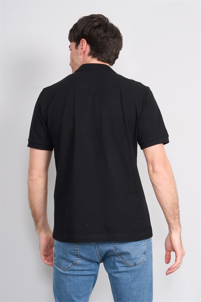 Mareteks 2652 Js Sıyah Erkek Polo Yaka Basıc Pıke T-Shırt