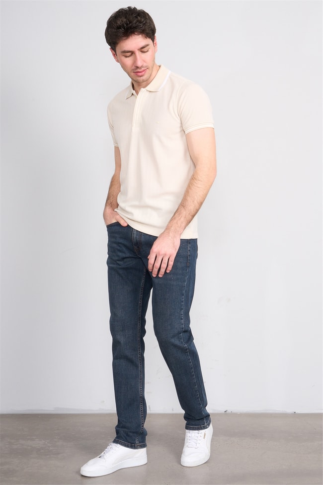 Mareteks 4412-C57-Texas Blue Brown Zkb. Erkek Denım Pantolon