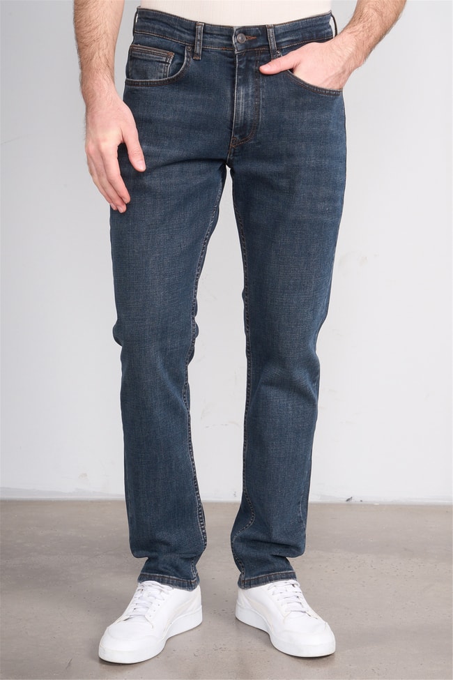 Mareteks 4412-C57-Texas Blue Brown Zkb. Erkek Denım Pantolon