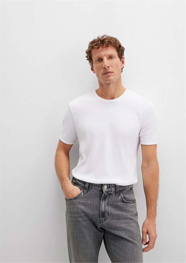 Mavi 063747-620 Erkek Beyaz T-Shirt
