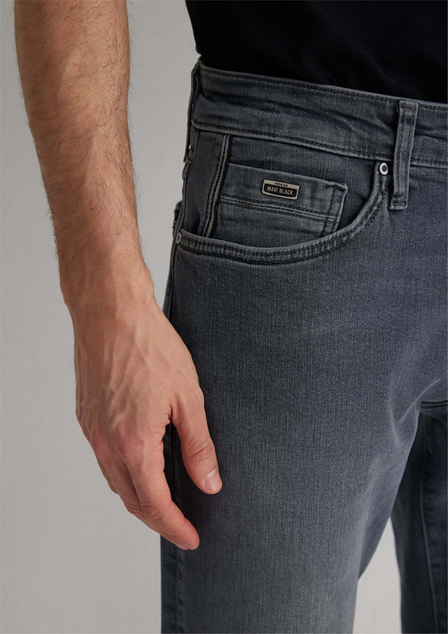 Mavı M0035189345 Marcus Used Blue Grey Mavı Black Erkek Slım Denım Pantolon