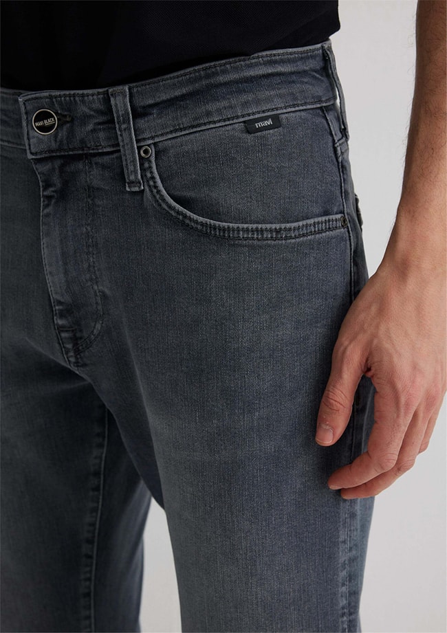 Mavı M0035189345 Marcus Used Blue Grey Mavı Black Erkek Slım Denım Pantolon