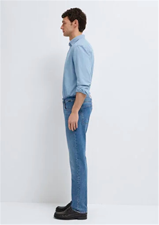 Mavı M0035191281 Marcus Mıd Used Mavı Edıtıon Erkek Slım Straıght Denım Pantolon