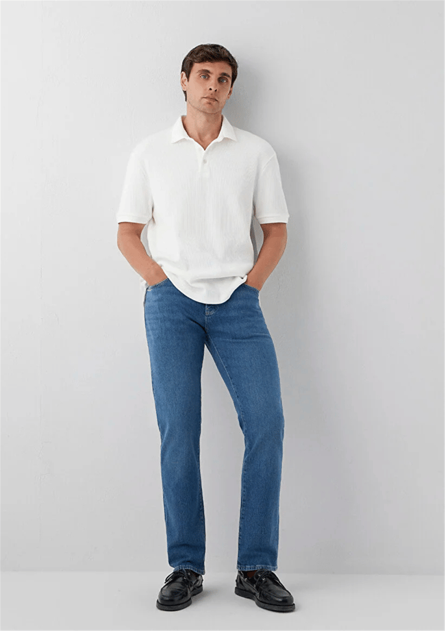 Mavı M00378A4006 Martın Mıd 90S Blue Classıc Comfort Erkek Regular Straıght Denım Pantolon