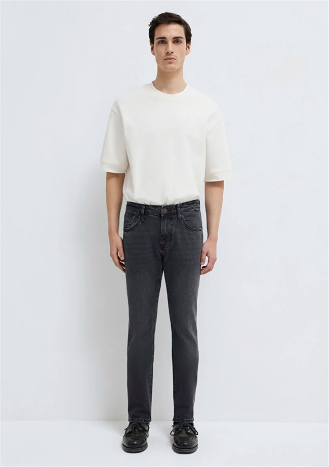 Mavı M0042289339 Jake Dark Mocha Blue Mavı Pro Erkek Skınny Denım Pantolon