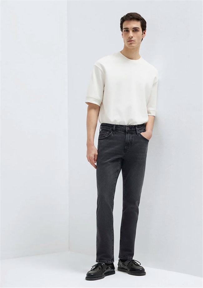 Mavı M0042289339 Jake Dark Mocha Blue Mavı Pro Erkek Skınny Denım Pantolon